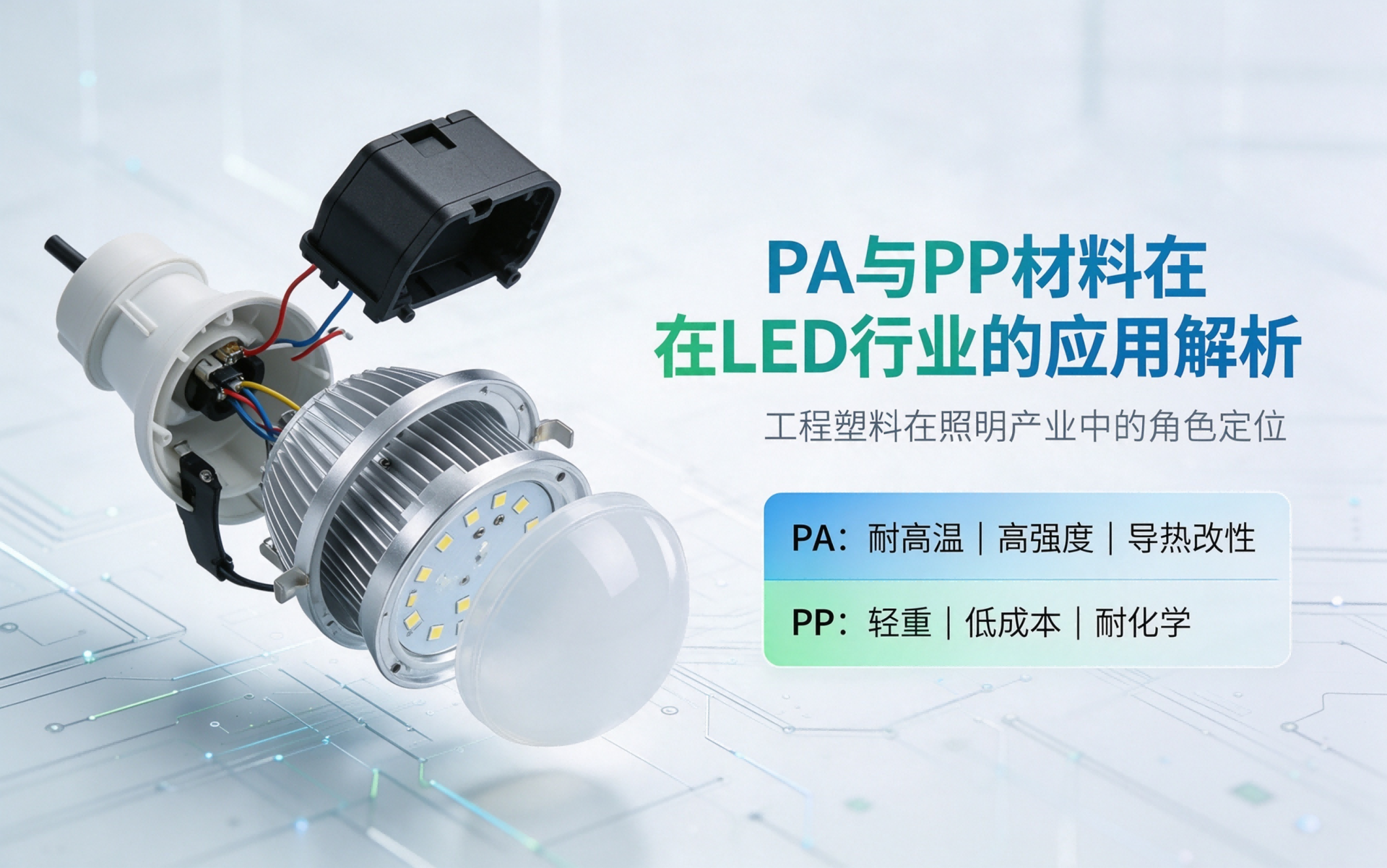 PA与PP材料在LED行业的应用解析
